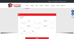 Desktop Screenshot of bowbridgeproperties.com